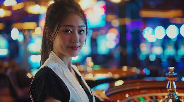 Tampilan live chat dengan dealer blackjack pemuda138